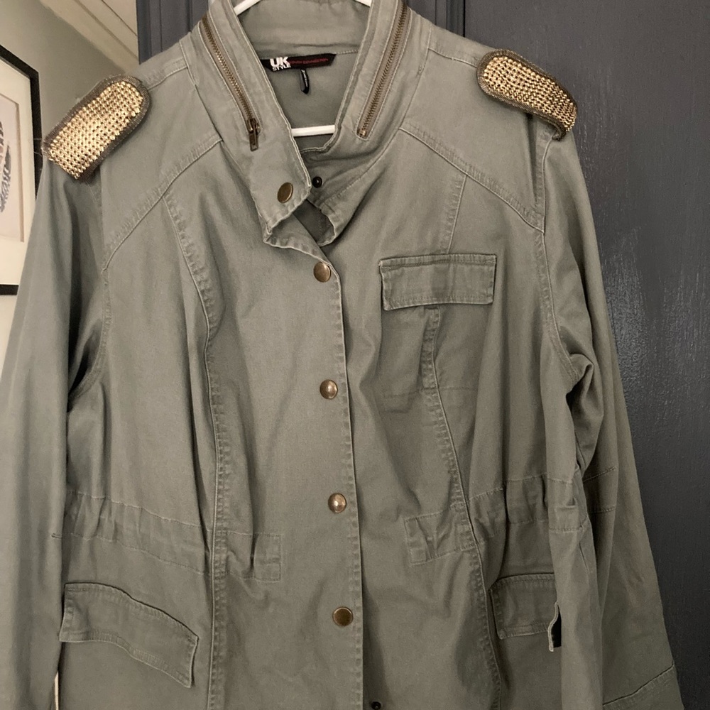 Military green jacket